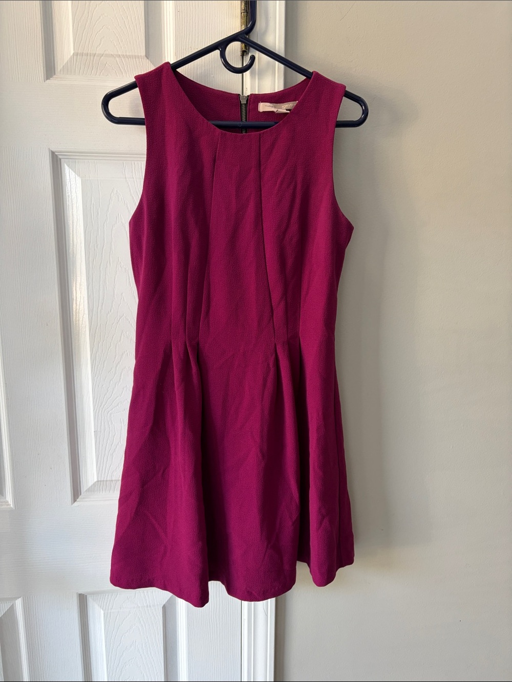 Forever 21 Sleeveless Fit & Flare Dress - Berry